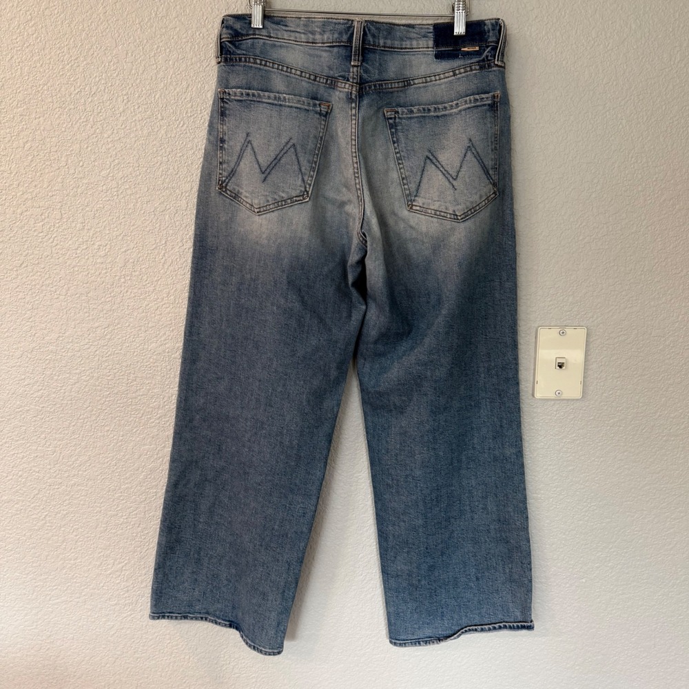 Mother The Down Low Spinner Hover‎ Jeans Womens 30 Blue I Confess Straight Leg - Picture 1 of 12